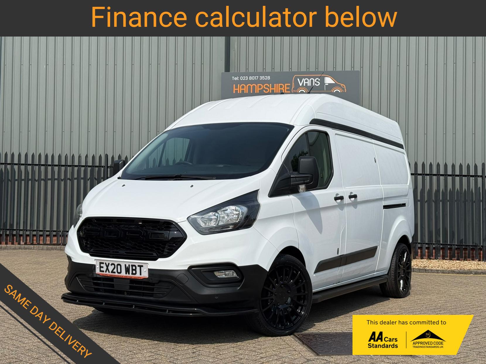2020 Ford Transit Custom 2.0 300 EcoBlue Leader Panel Van 5dr Diesel Manual L2 H2 Euro 6 (s/s) (105 ps) - Thumbnail 2
