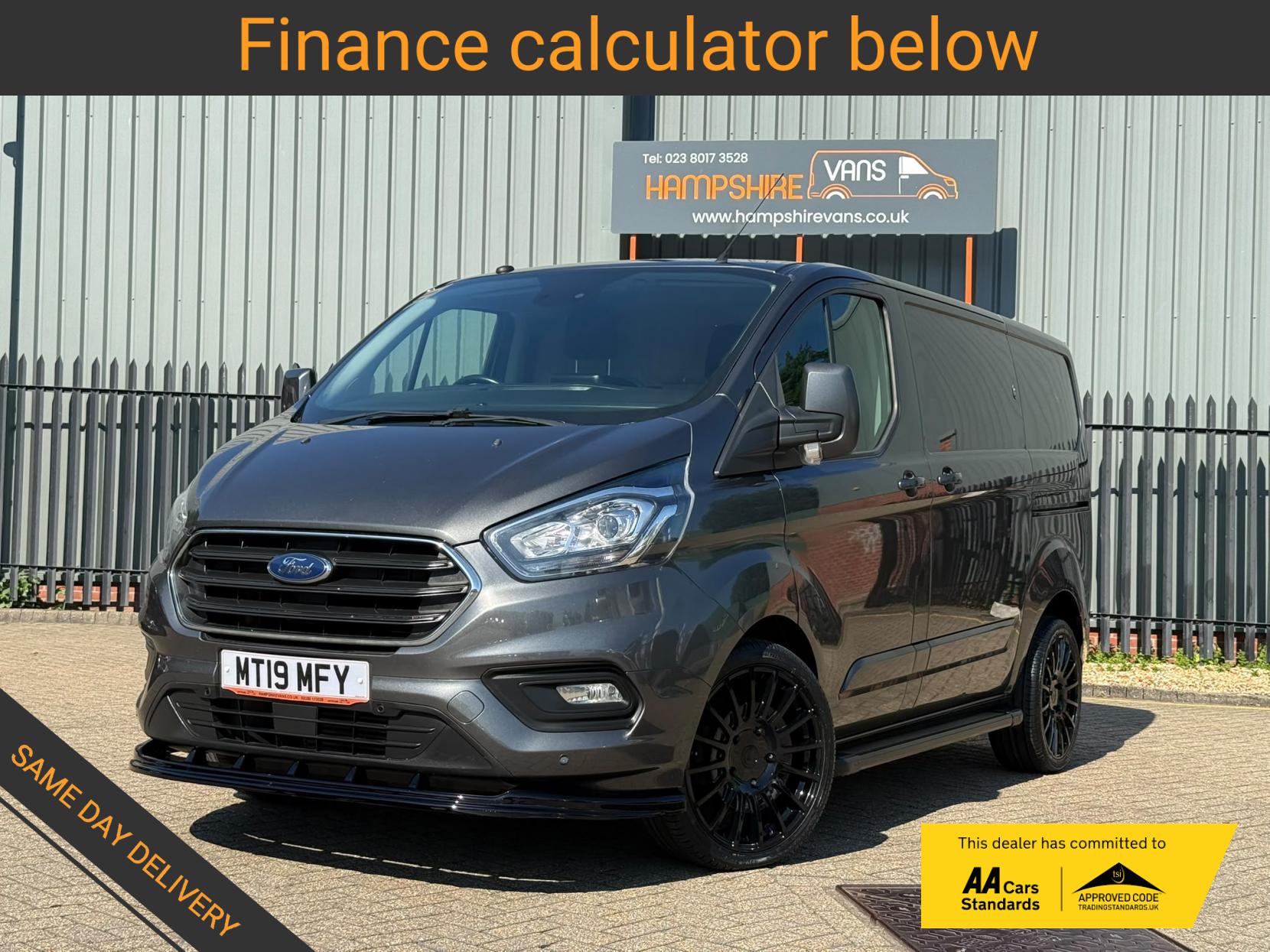 2019 Ford Transit Custom 2.0 280 EcoBlue Limited Panel Van 5dr Diesel Auto L1 H1 Euro 6 (s/s) (170 ps) - Thumbnail 2