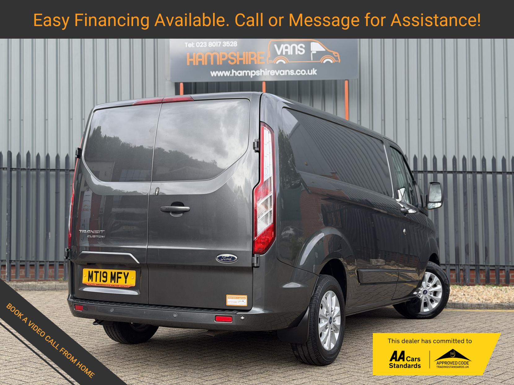 2019 Ford Transit Custom 2.0 280 EcoBlue Limited Panel Van 5dr Diesel Auto L1 H1 Euro 6 (s/s) (170 ps) - Thumbnail 3