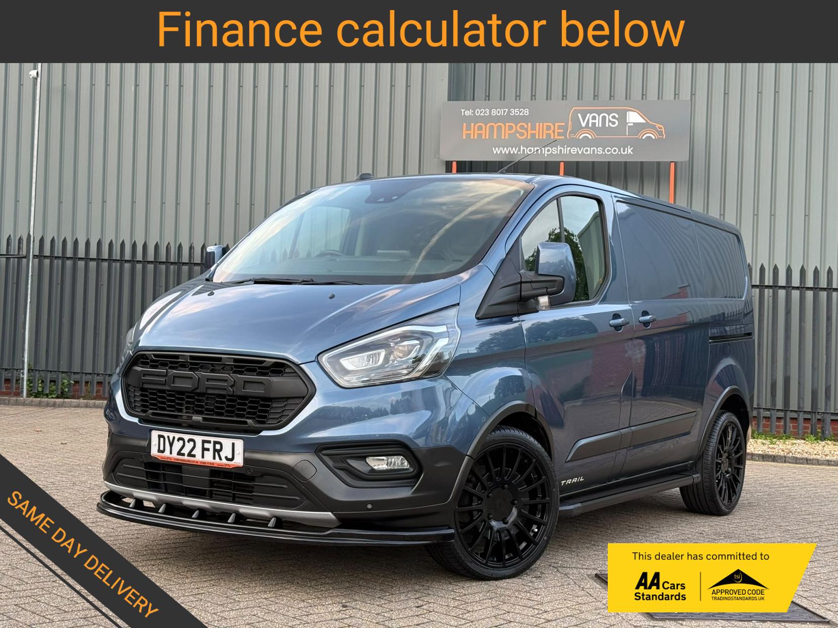 2022 Ford Transit Custom 2.0 300 EcoBlue Trail Panel Van 5dr Diesel Manual L1 H1 Euro 6 (s/s) (170 ps) - Thumbnail 2
