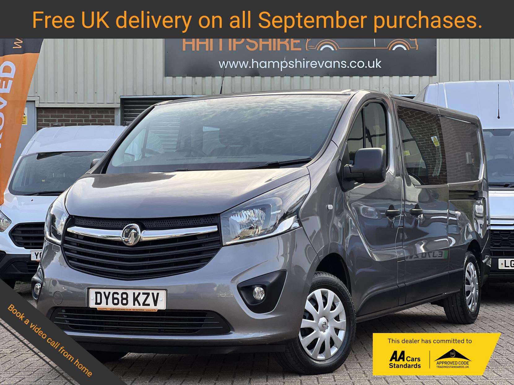 Vauxhall Vivaro 1.6 CDTi 2900 BiTurbo ecoTEC Sportive Crew Van Double Cab 5dr Diesel Manual L2 H1 Euro 6 (s/s) (6 Seat) (125 ps)