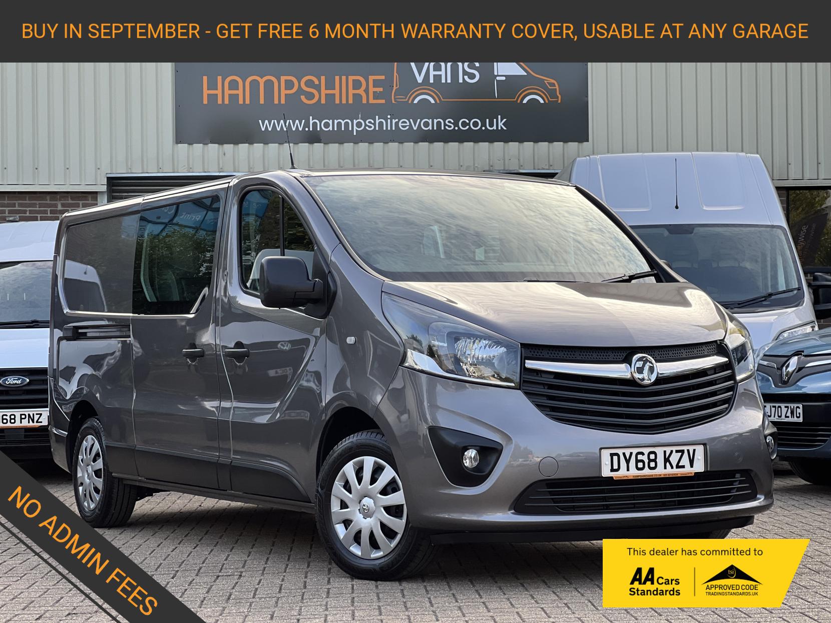 Vauxhall Vivaro 1.6 CDTi 2900 BiTurbo ecoTEC Sportive Crew Van Double Cab 5dr Diesel Manual L2 H1 Euro 6 (s/s) (6 Seat) (125 ps)