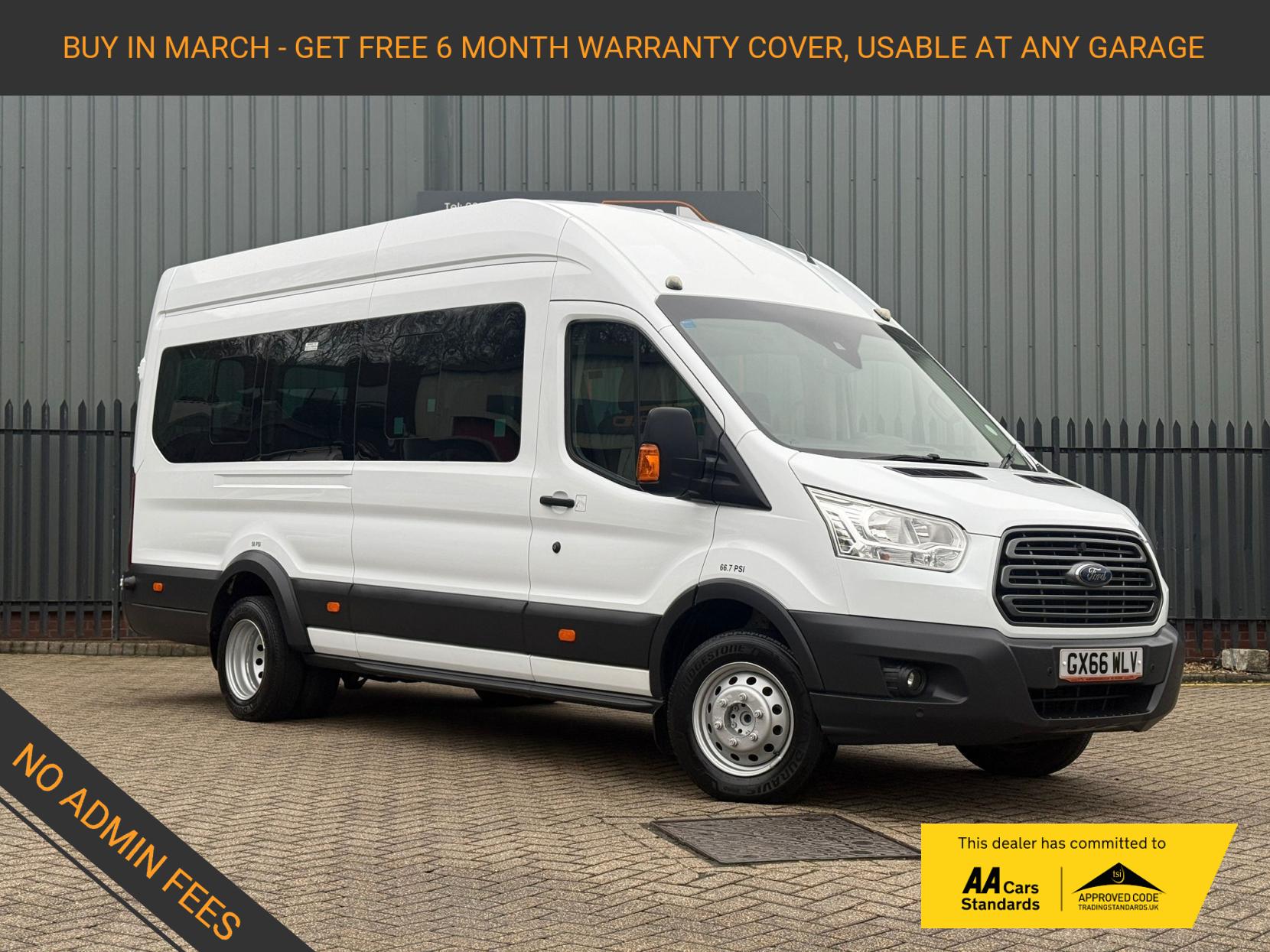 Ford Transit 2.2 TDCi 460 HDT Trend Minibus 5dr Diesel Manual L4 H3 (18 seats) (196 g/km, 123 bhp)