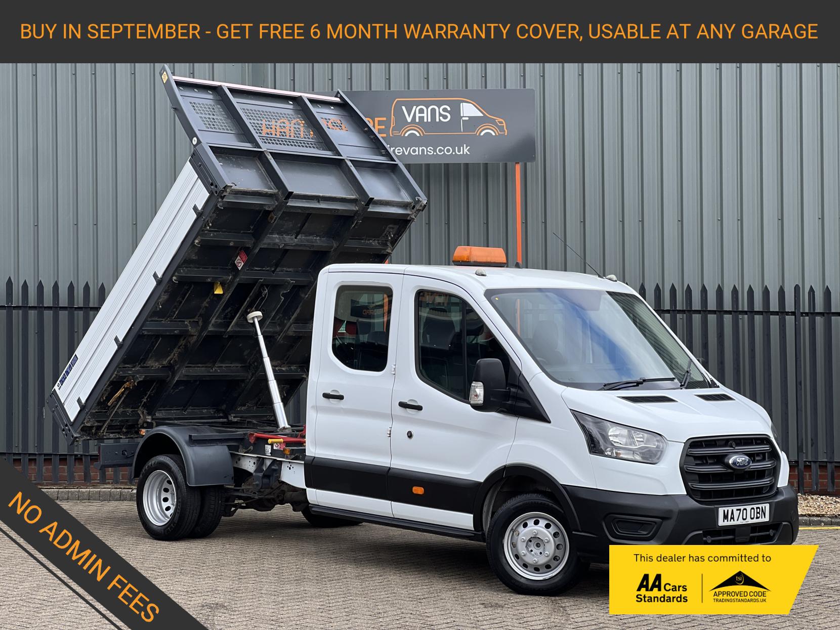 Ford Transit 2.0 350 EcoBlue Leader Chassis Double Cab 4dr Diesel Manual RWD L3 Euro 6 (s/s) (130 ps)