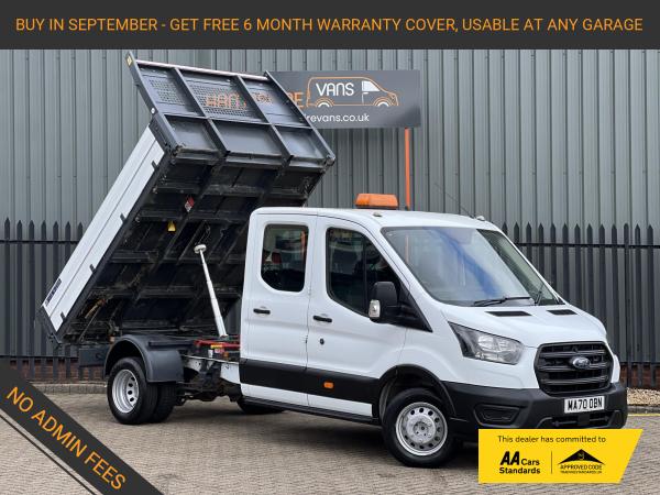 Ford Transit 2.0 350 EcoBlue Leader Chassis Double Cab 4dr Diesel Manual RWD L3 Euro 6 (s/s) (130 ps)