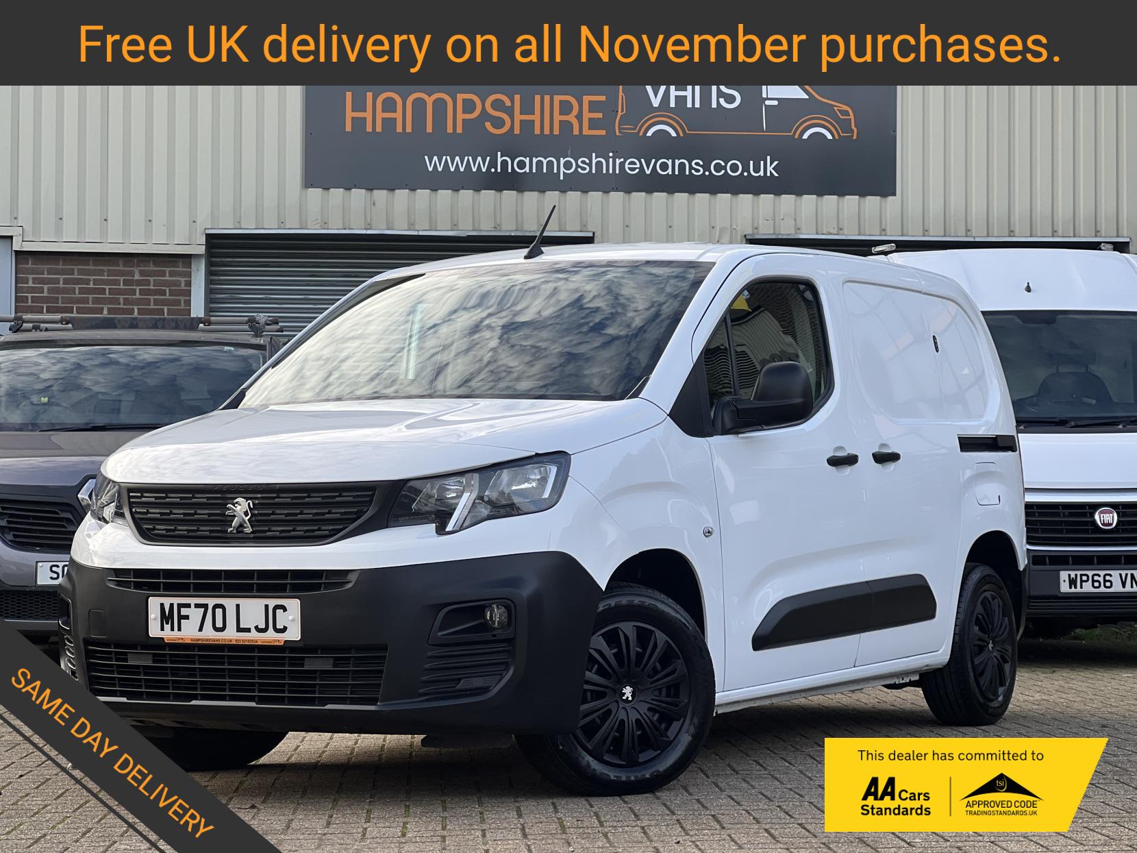 Peugeot Partner 1.5 BlueHDi 650 Professional Standard Panel Van 5dr Diesel Manual SWB Euro 6 (s/s) (75 bhp)