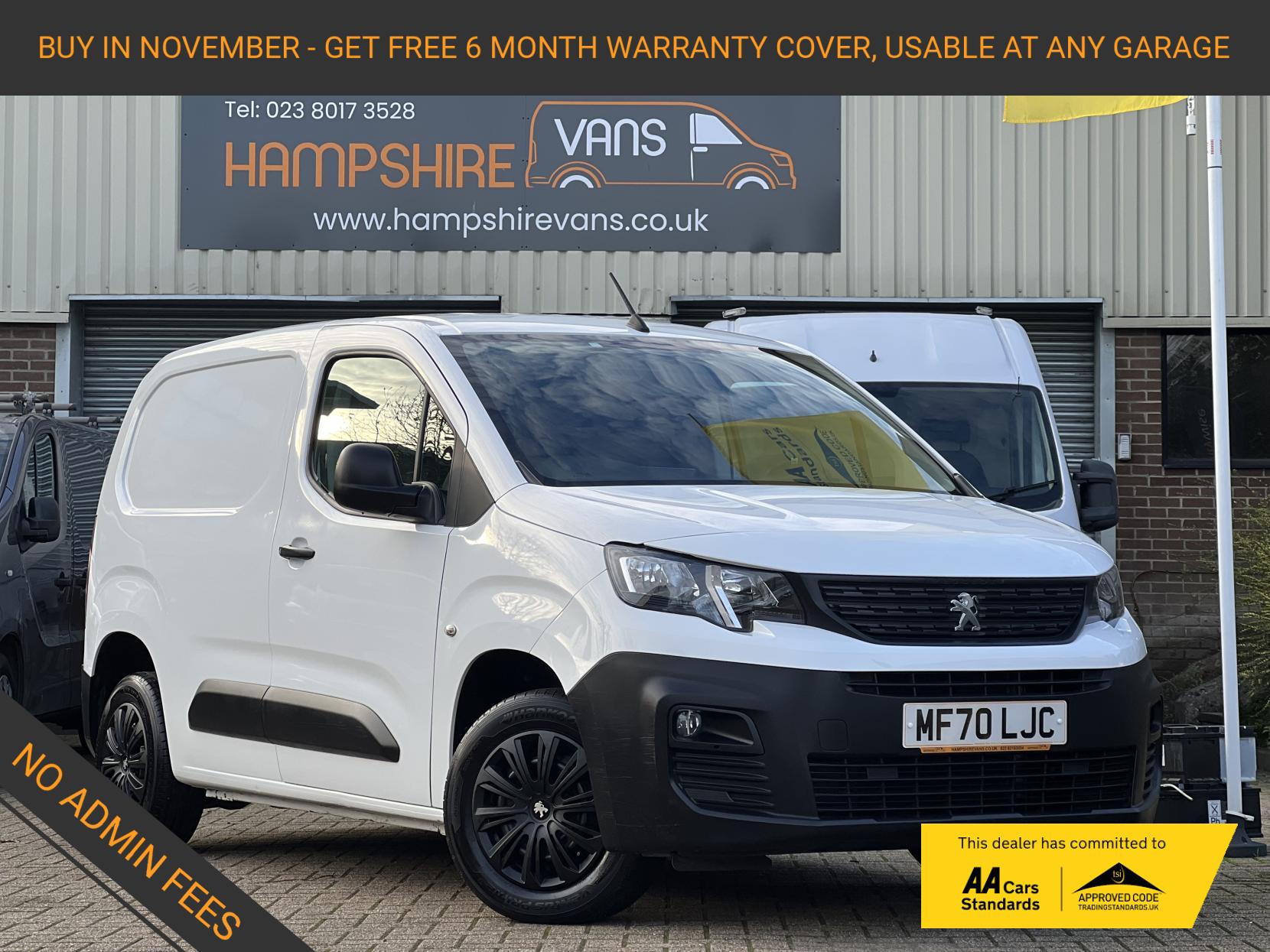 Peugeot Partner 1.5 BlueHDi 650 Professional Standard Panel Van 5dr Diesel Manual SWB Euro 6 (s/s) (75 bhp)