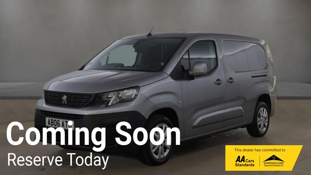2019 Peugeot Partner 1.5 BlueHDi 950 Asphalt Long Panel Van 6dr Diesel Manual LWB Euro 6 (s/s) (130 bhp) - Thumbnail 2