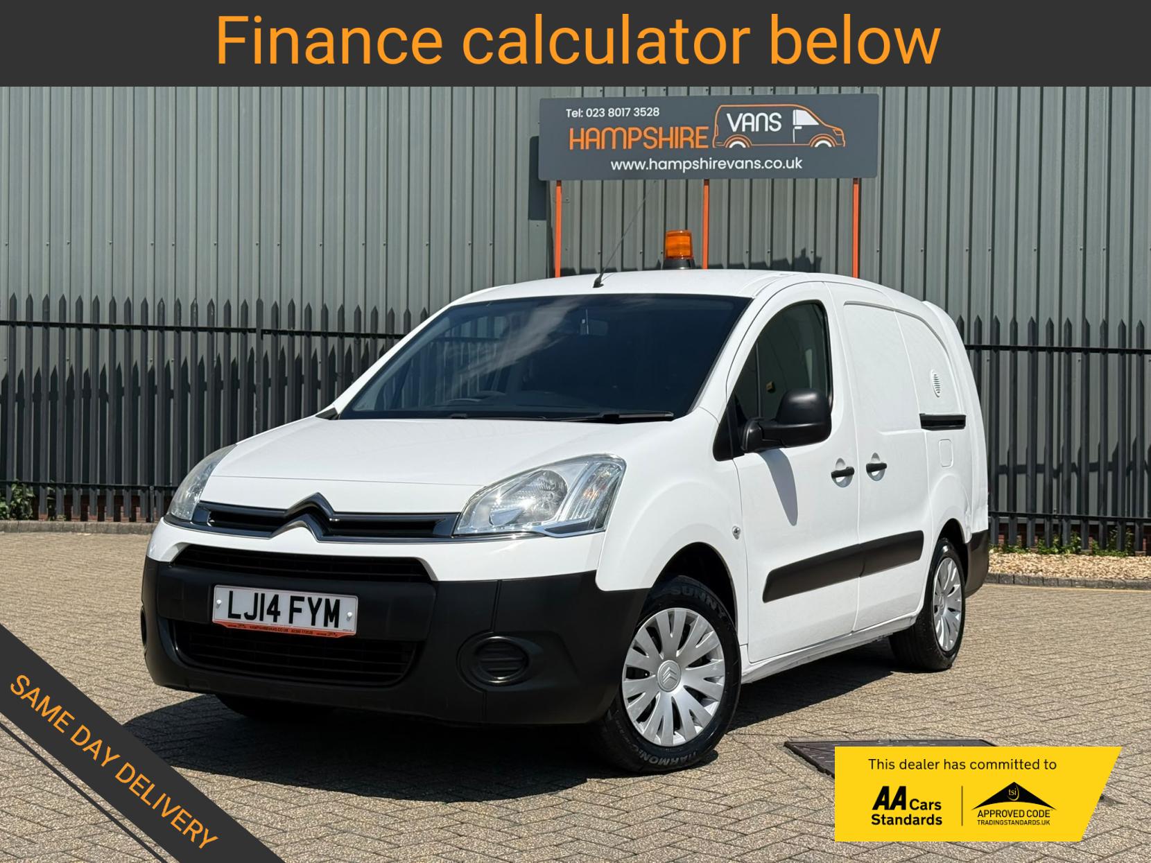 2014 Citroen Berlingo 1.6 HDi 750 LX Panel Van 6dr Diesel Manual L2 (153 g/km, 90 bhp) - Thumbnail 2