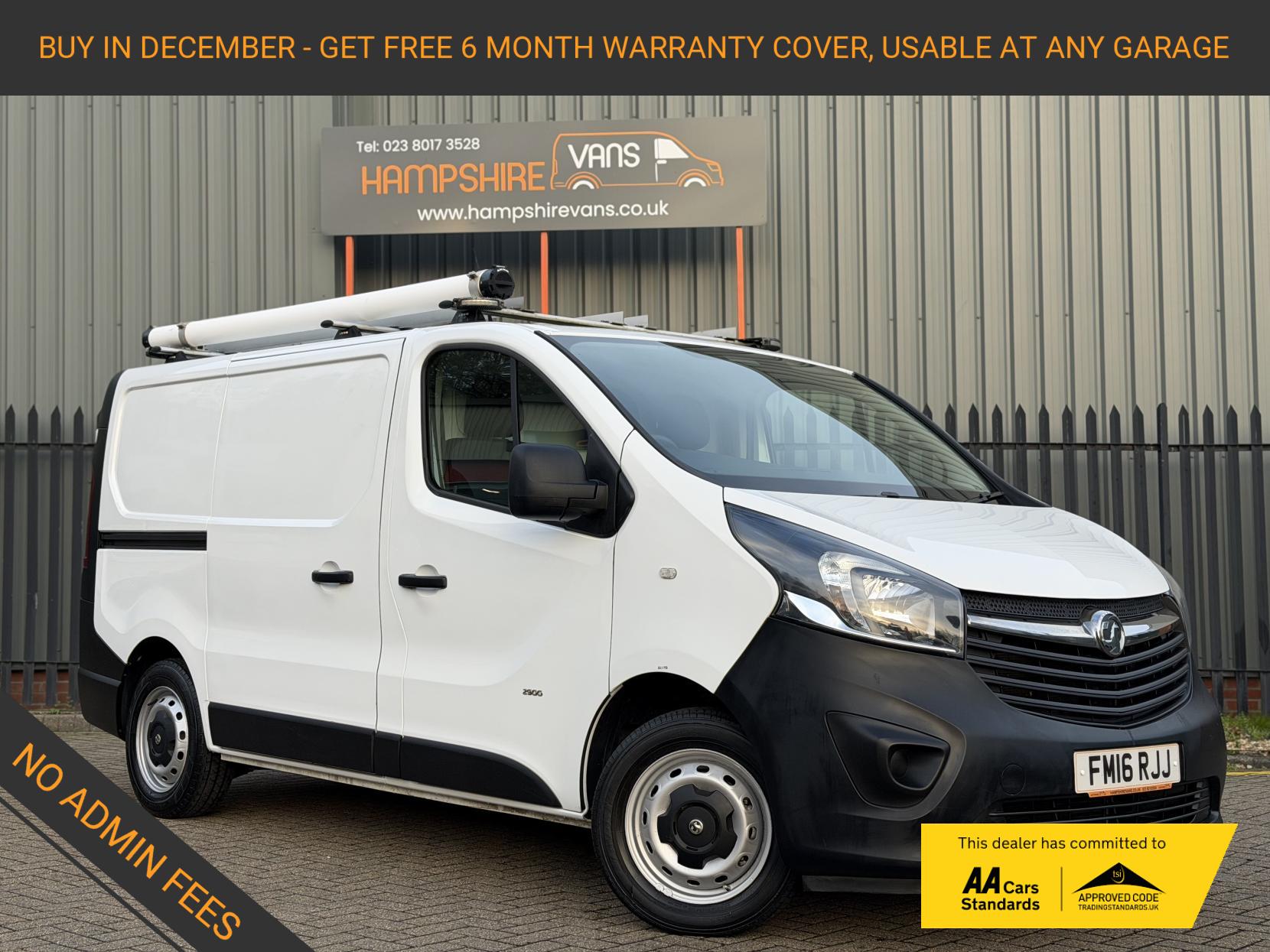 Vauxhall Vivaro 1.6 CDTi 2900 ecoFLEX Panel Van 5dr Diesel Manual L1 H1 Euro 5 (s/s) (90 ps)