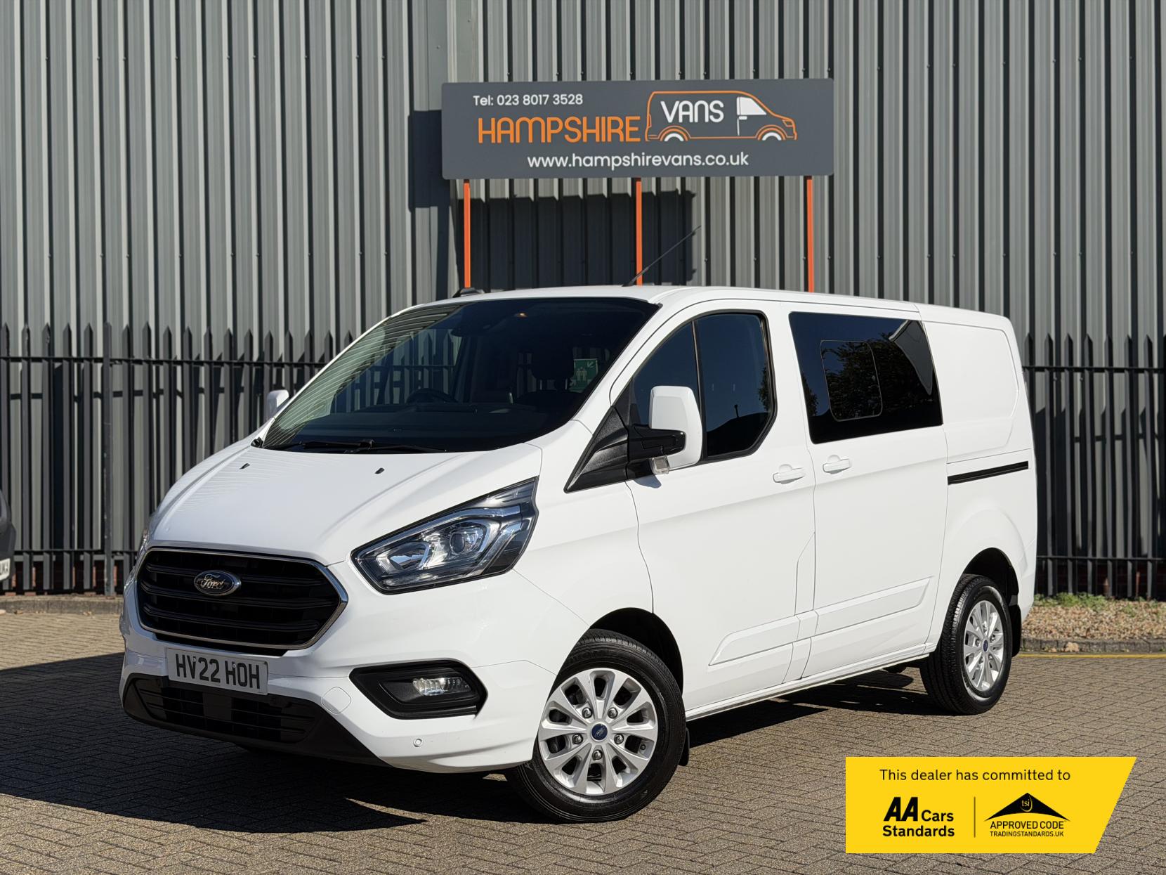 Ford Transit Custom 2.0 300 EcoBlue Limited Crew Van Double Cab 5dr Diesel Manual L1 H1 Euro 6 (s/s) (6 Seat) (130 ps)