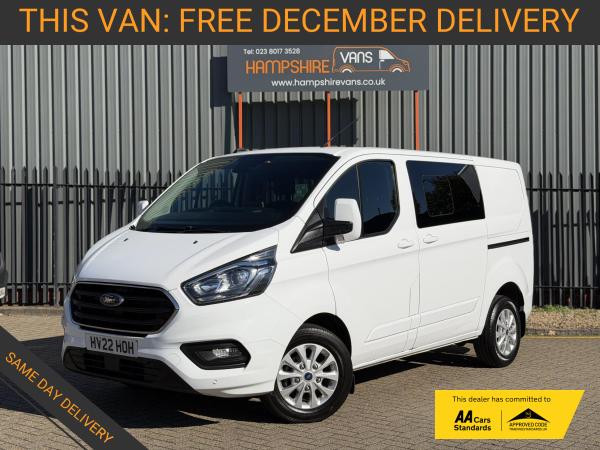 Ford Transit Custom 2.0 300 EcoBlue Limited Crew Van Double Cab 5dr Diesel Manual L1 H1 Euro 6 (s/s) (6 Seat) (130 ps)