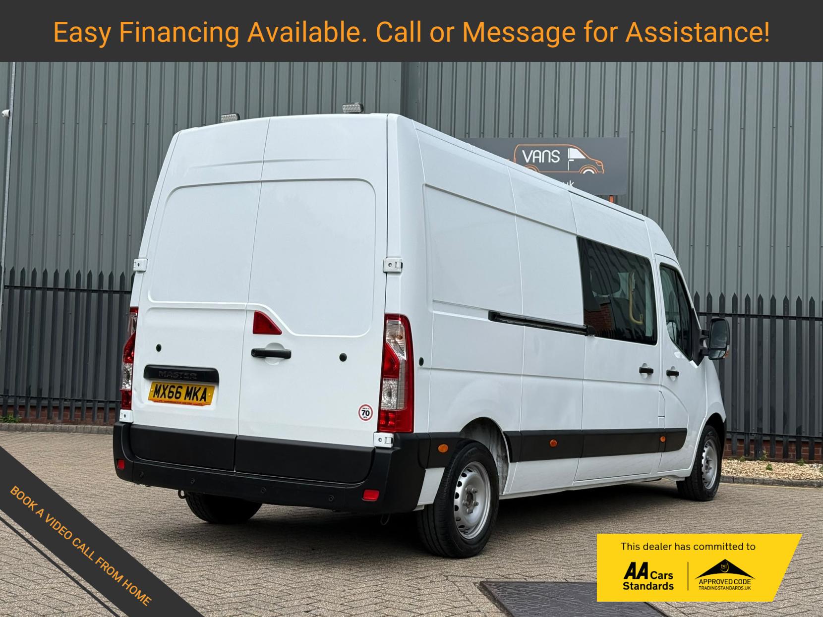 2016 Renault Master 2.3 dCi ENERGY 35 Business Combi Van Double Cab 5dr Diesel Manual FWD MWB Medium Roof Euro 6 (s/s) (9 Seat) (145 ps) - Thumbnail 3