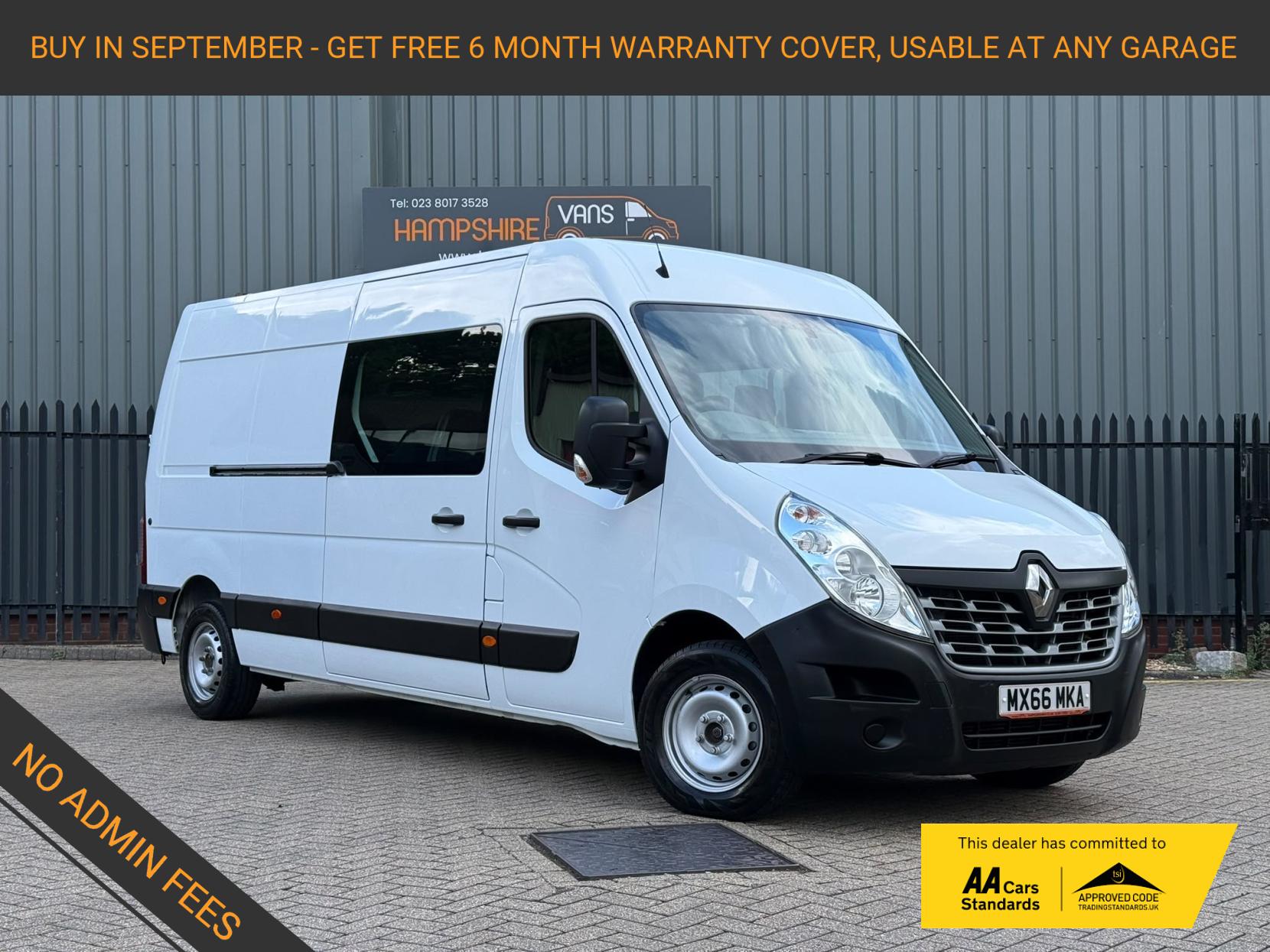 2016 Renault Master 2.3 dCi ENERGY 35 Business Combi Van Double Cab 5dr Diesel Manual FWD MWB Medium Roof Euro 6 (s/s) (9 Seat) (145 ps) - Image 1