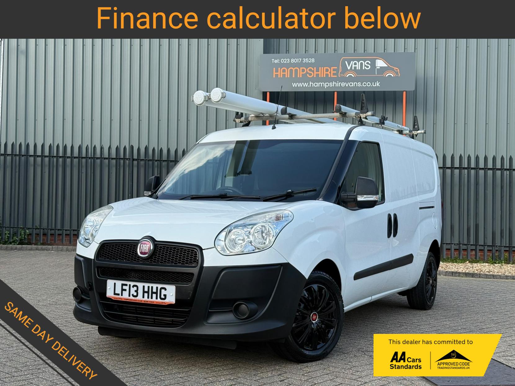 2013 Fiat Doblo 1.3 JTD MultiJetII 16v Panel Van 4dr Diesel Manual L1 H1 (133 g/km, 90 bhp) - Thumbnail 2