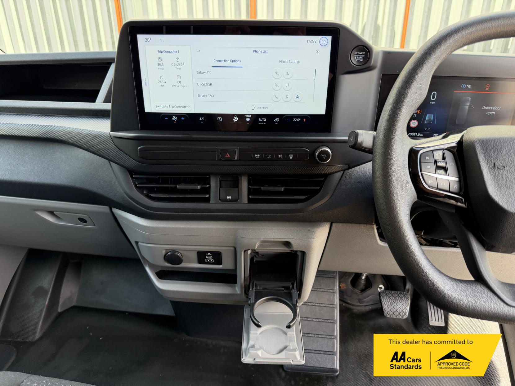 2024 Ford Transit Custom 2.0 300 EcoBlue Trend Panel Van 5dr Diesel Auto L1 H1 Euro 6 (s/s) (136 ps) - Thumbnail 14
