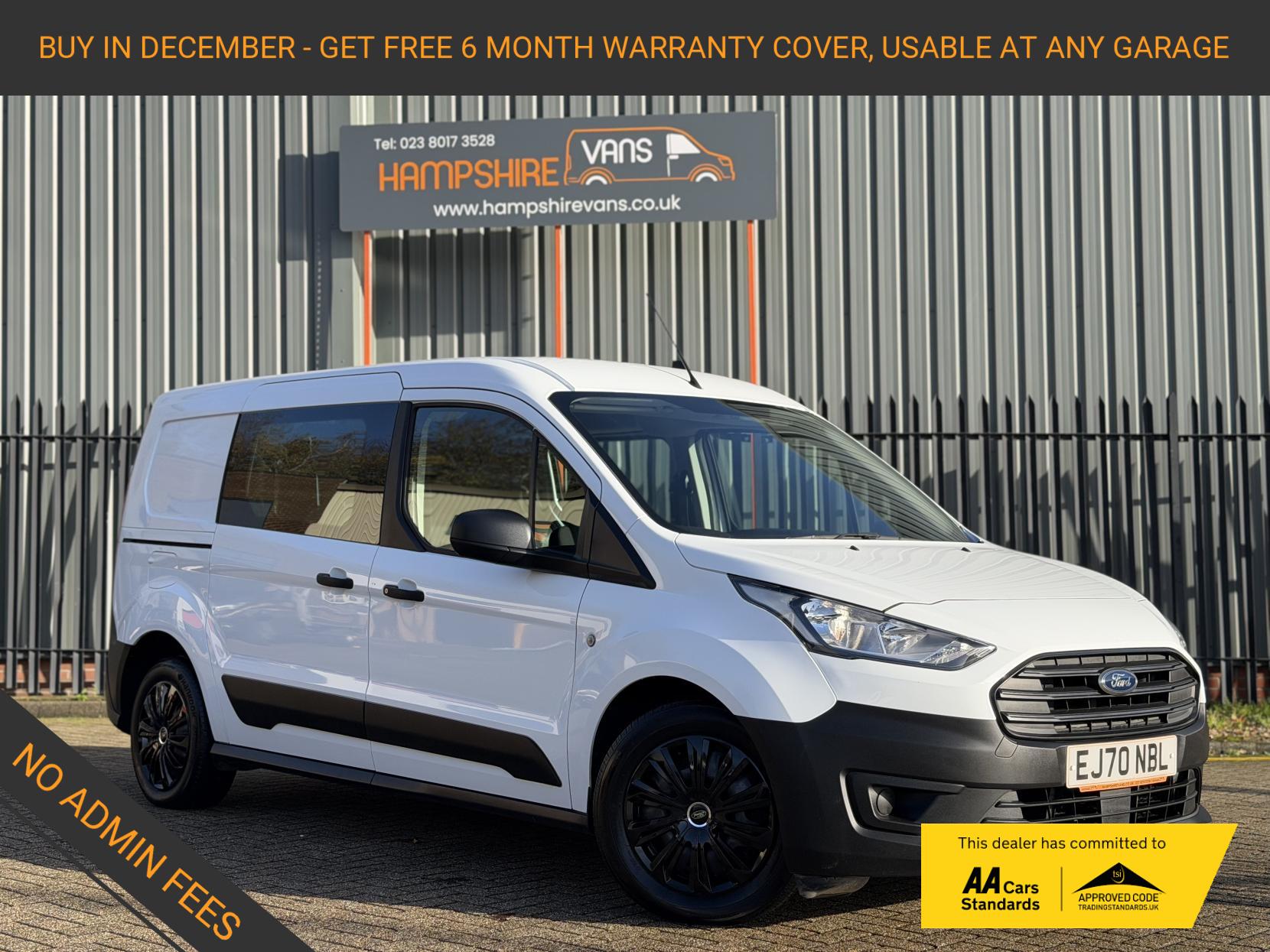 Ford Transit Connect 1.5 230 EcoBlue Leader Crew Van Double Cab 6dr Diesel Manual L2 Euro 6 (s/s) (100 ps)