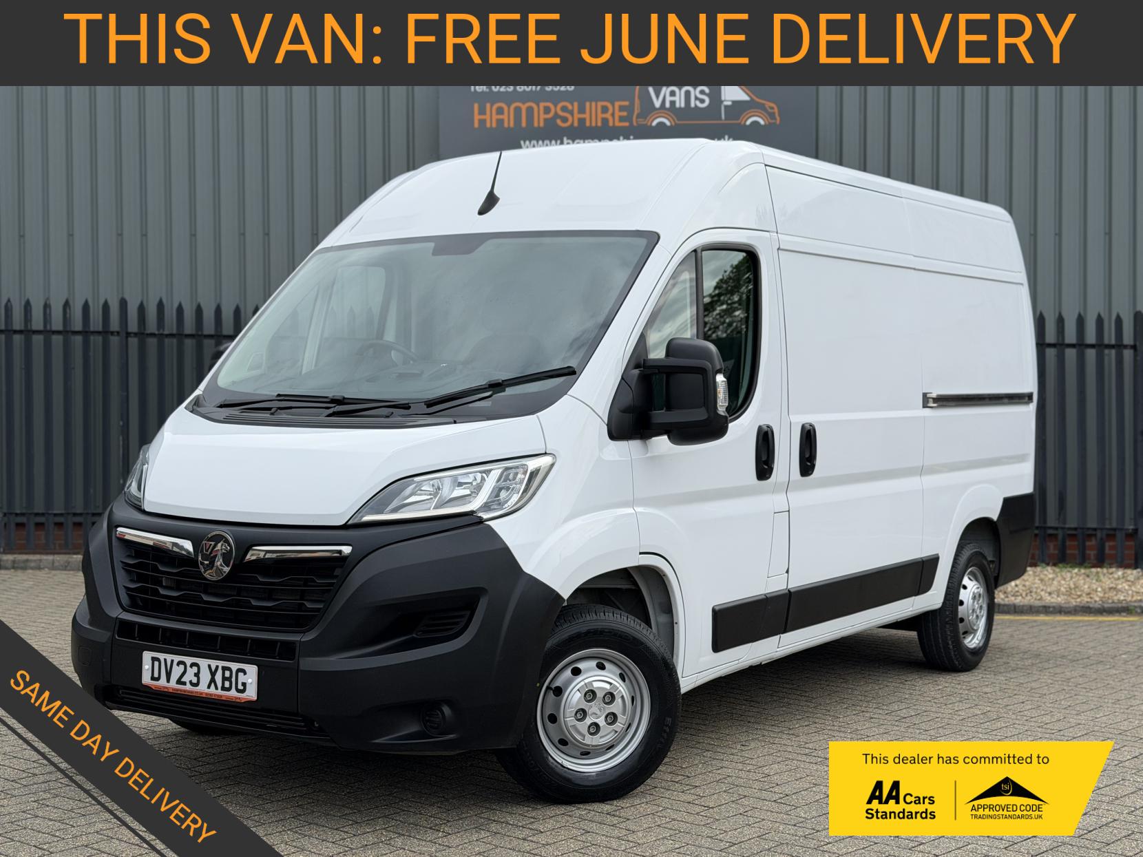 2023 Vauxhall Movano 2.2 CDTi 3500 BiTurbo Dynamic Panel Van 5dr Diesel Manual FWD L2 H2 Euro 6 (s/s) (140 ps) - Thumbnail 2