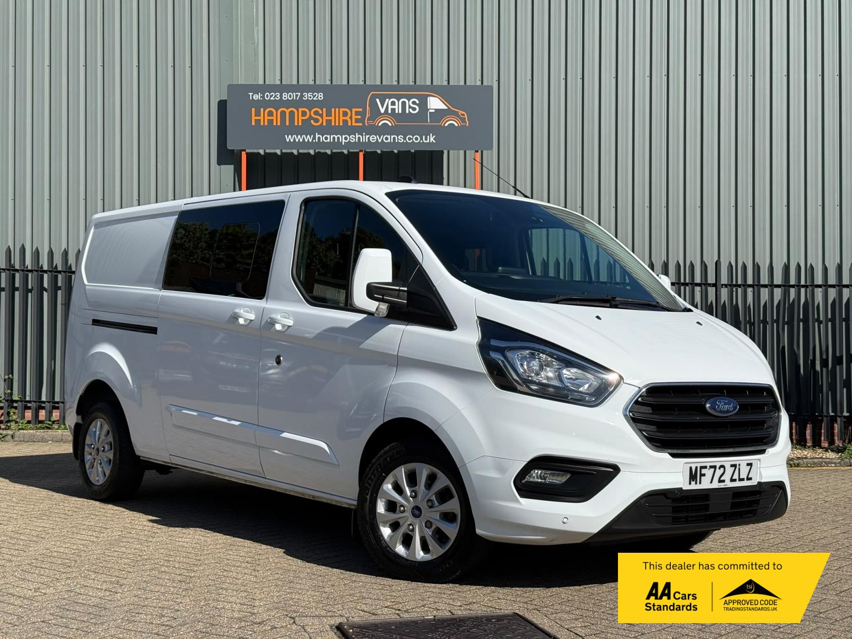 2022 Ford Transit Custom 2.0 300 EcoBlue Limited Crew Van Double Cab 5dr Diesel Manual L2 H1 Euro 6 (s/s) (130 ps)