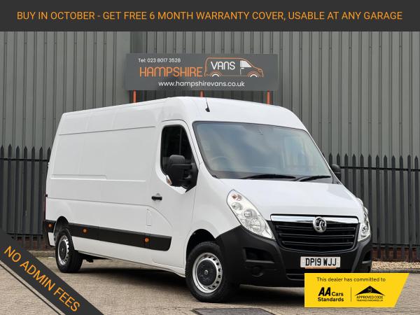 Vauxhall Movano 2.3 CDTi 3500 Panel Van 5dr Diesel Manual FWD L3 H2 Euro 6 (130 ps)