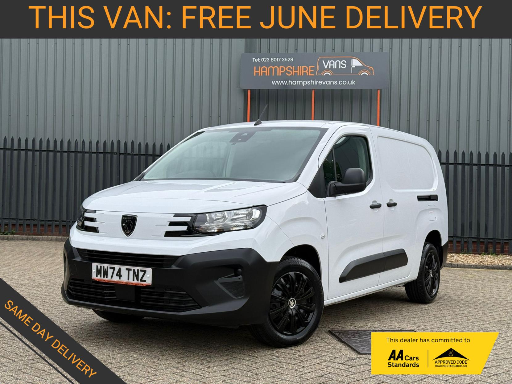 2024 Peugeot Partner 1.5 BlueHDi 950 Professional Long Panel Van 6dr Diesel Manual LWB Euro 6 (s/s) (100 ps) - Thumbnail 2