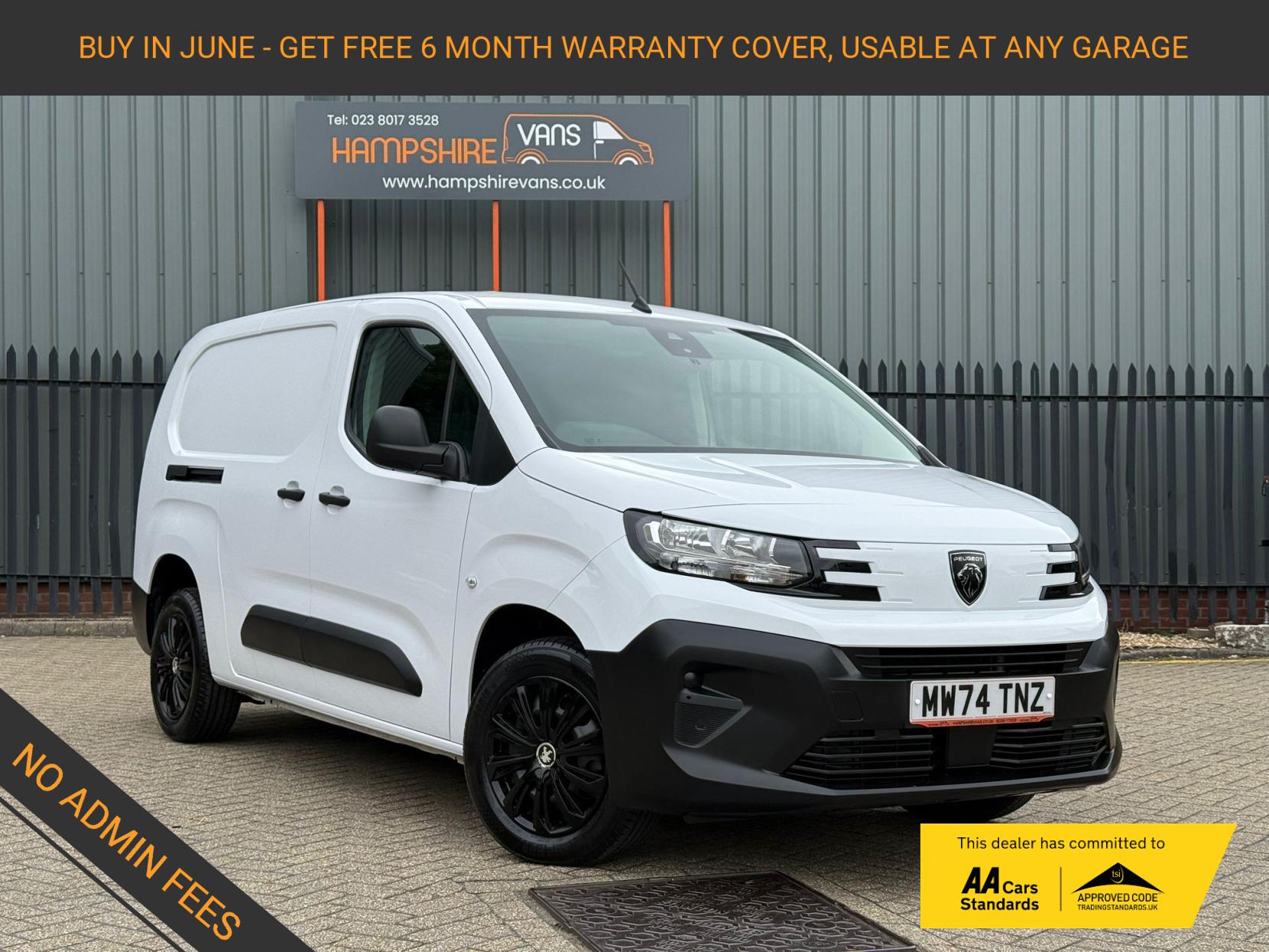 2024 Peugeot Partner 1.5 BlueHDi 950 Professional Long Panel Van 6dr Diesel Manual LWB Euro 6 (s/s) (100 ps) - Image 1