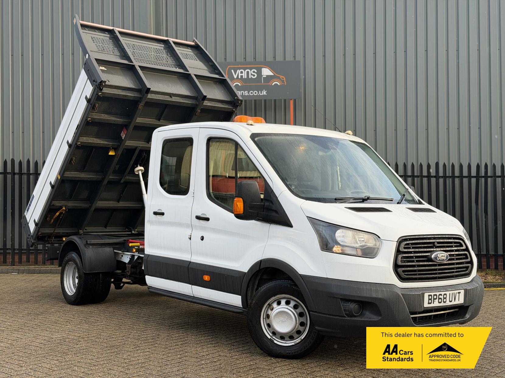 Ford Transit 2.0 350 EcoBlue 1-Way Double Tipper Double Cab 4dr Diesel Manual RWD L3 Euro 6 (1-Way, 1-Stop) (105 ps)