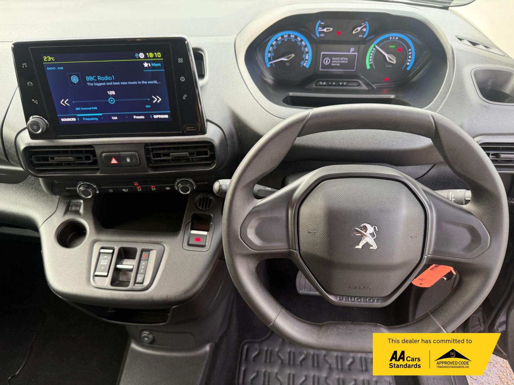 Peugeot e-Partner 800 50kWh Professional Premium + Standard Panel Van 5dr Electric Auto SWB (7.4kW Charger) (136 ps)