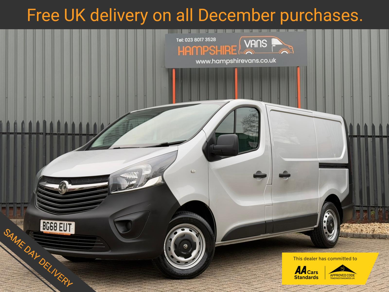 Vauxhall Vivaro 1.6 CDTi 2700 Panel Van 5dr Diesel Manual L1 H1 Euro 6 (s/s) (95 ps)