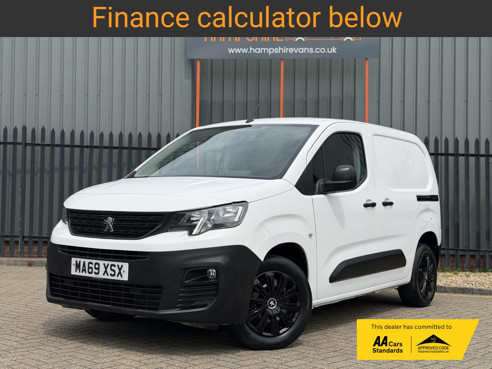 2019 Peugeot Partner 1.5 BlueHDi 1000 Professional Standard Panel Van 5dr Diesel Manual SWB Euro 6 (100 bhp) - Thumbnail 2