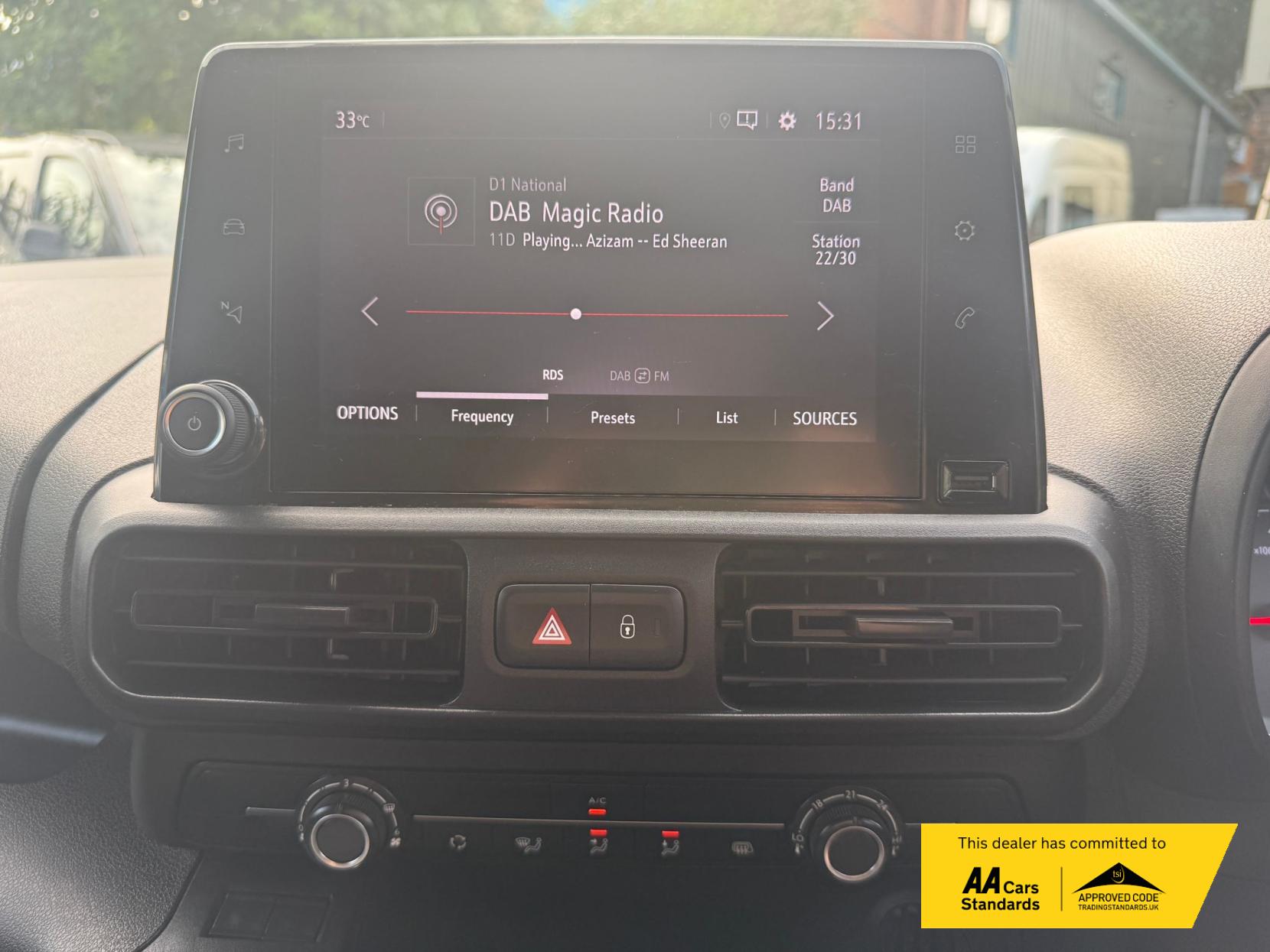 Vauxhall Combo 1.5 Turbo D 2300 Dynamic Panel Van 4dr Diesel Manual L2 H1 Euro 6 (100 ps)