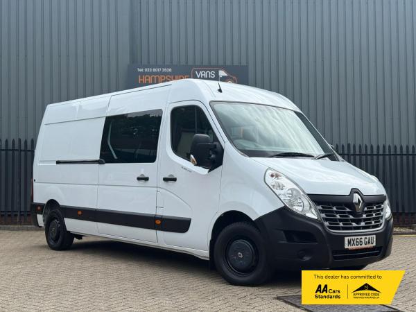 Renault Master 2.3 dCi ENERGY 35 Business Combi Van Double Cab 5dr Diesel Manual FWD MWB Medium Roof Euro 6 (s/s) (9 Seat) (145 ps)