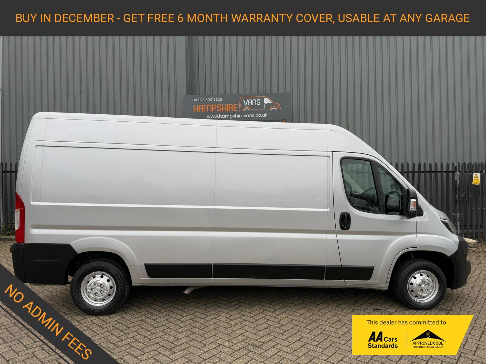 Peugeot Boxer 2.0 BlueHDi 335 Professional Panel Van 5dr Diesel Manual L3 H2 Euro 6 (130 ps)