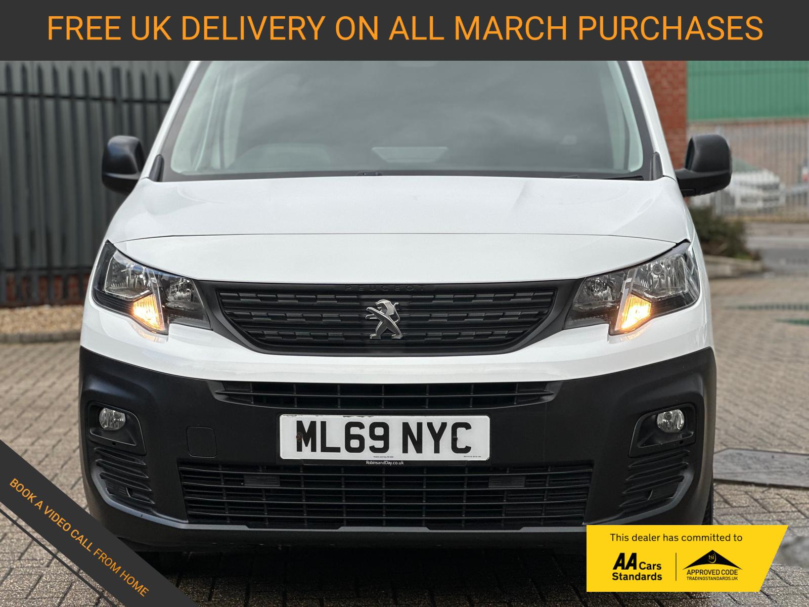 Peugeot Partner 1.5 BlueHDi 1000 Professional Standard Panel Van 5dr Diesel Manual SWB Euro 6 (100 bhp)