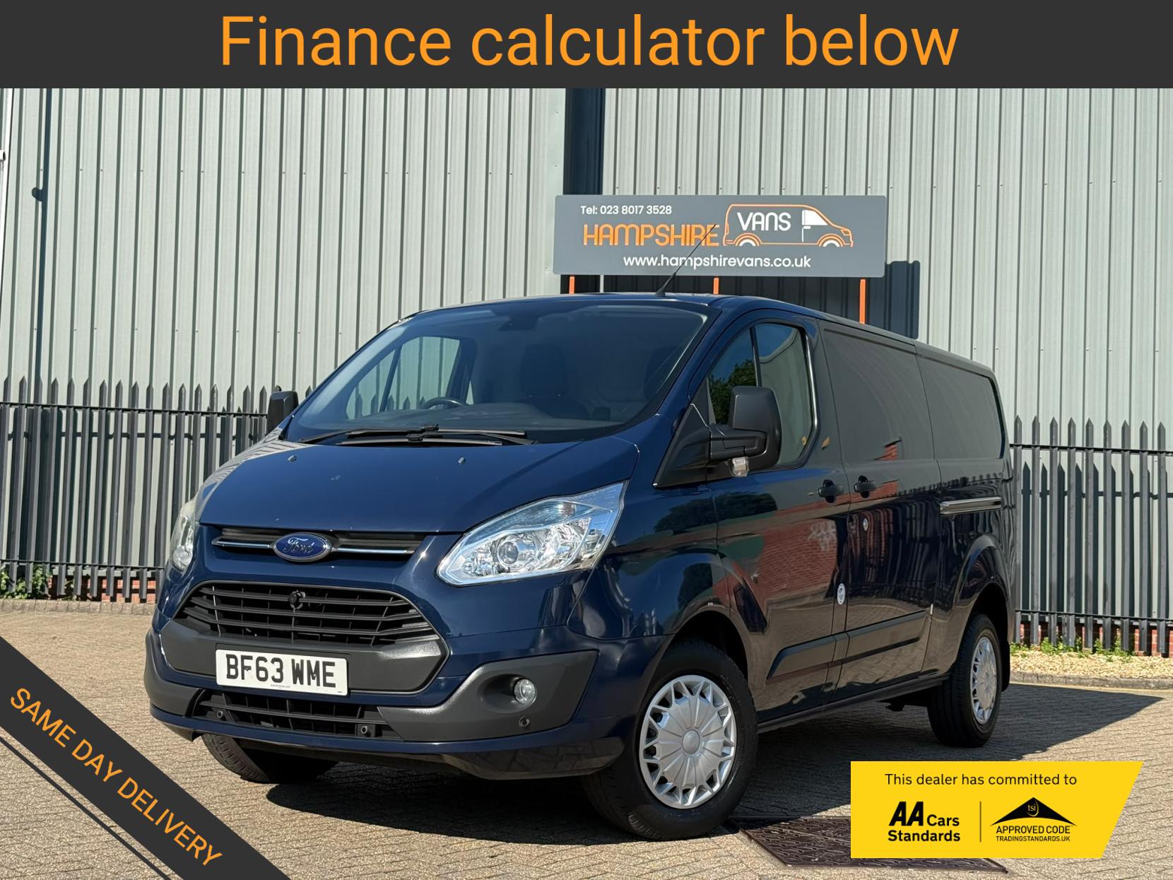 2013 Ford Transit Custom 2.2 TDCi 330 Trend Panel Van 5dr Diesel Manual L2 H1 (197 g/km, 123 bhp) - Thumbnail 2