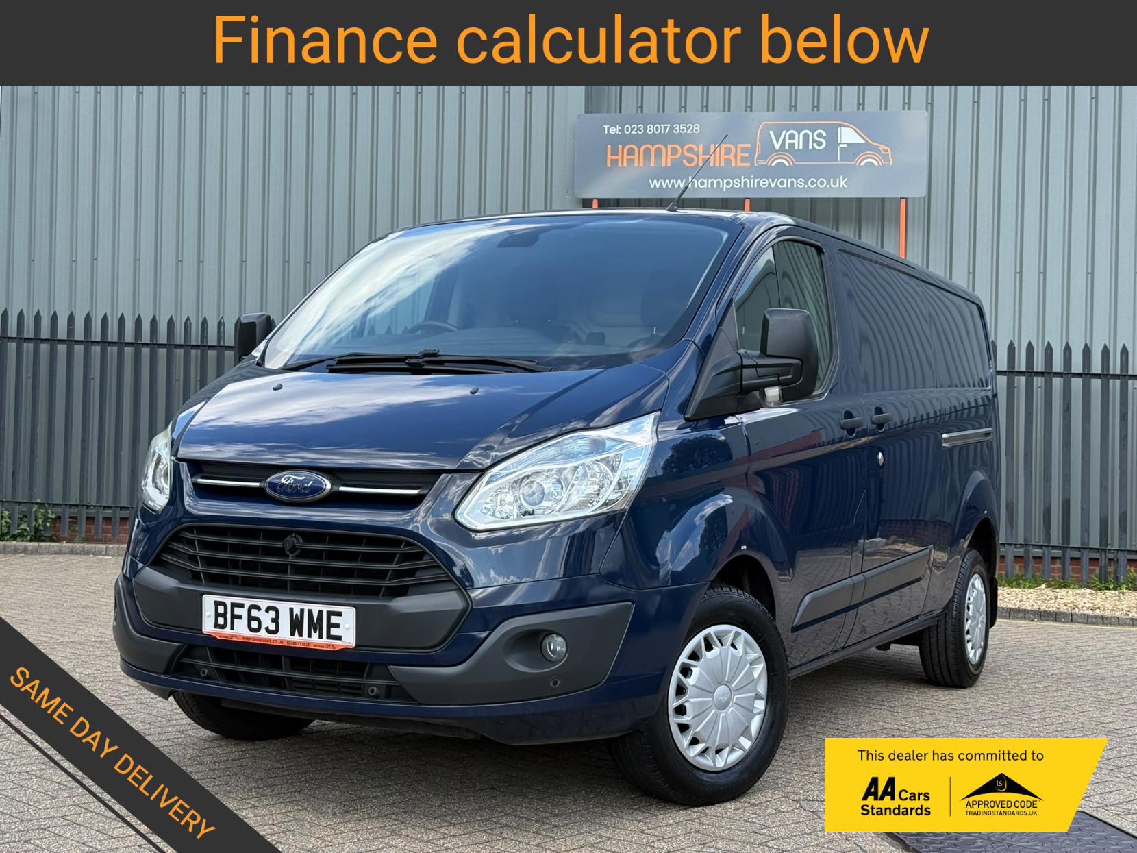 2013 Ford Transit Custom 2.2 TDCi 330 Trend Panel Van 5dr Diesel Manual L2 H1 (197 g/km, 123 bhp) - Thumbnail 2