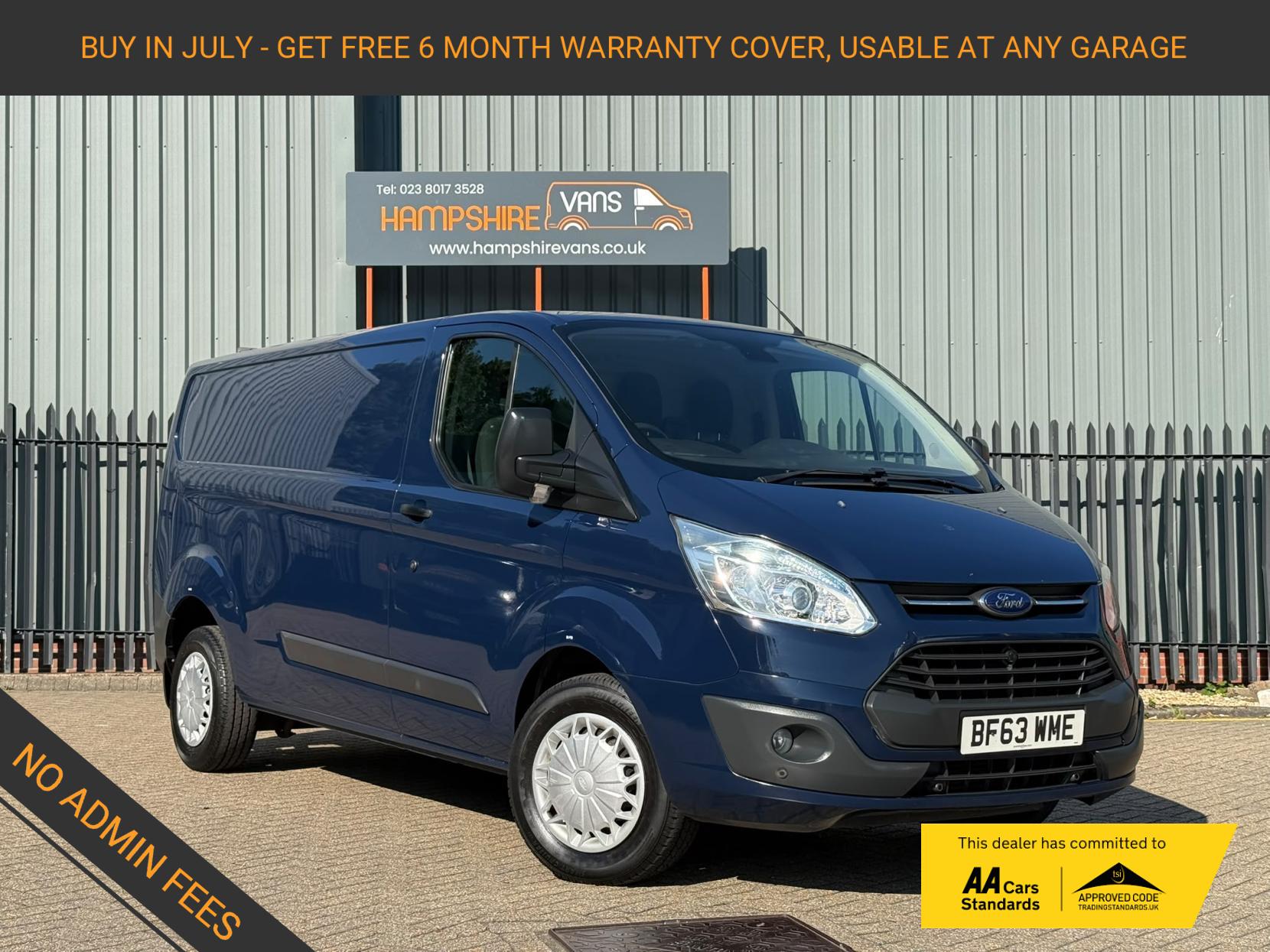 2013 Ford Transit Custom 2.2 TDCi 330 Trend Panel Van 5dr Diesel Manual L2 H1 (197 g/km, 123 bhp)