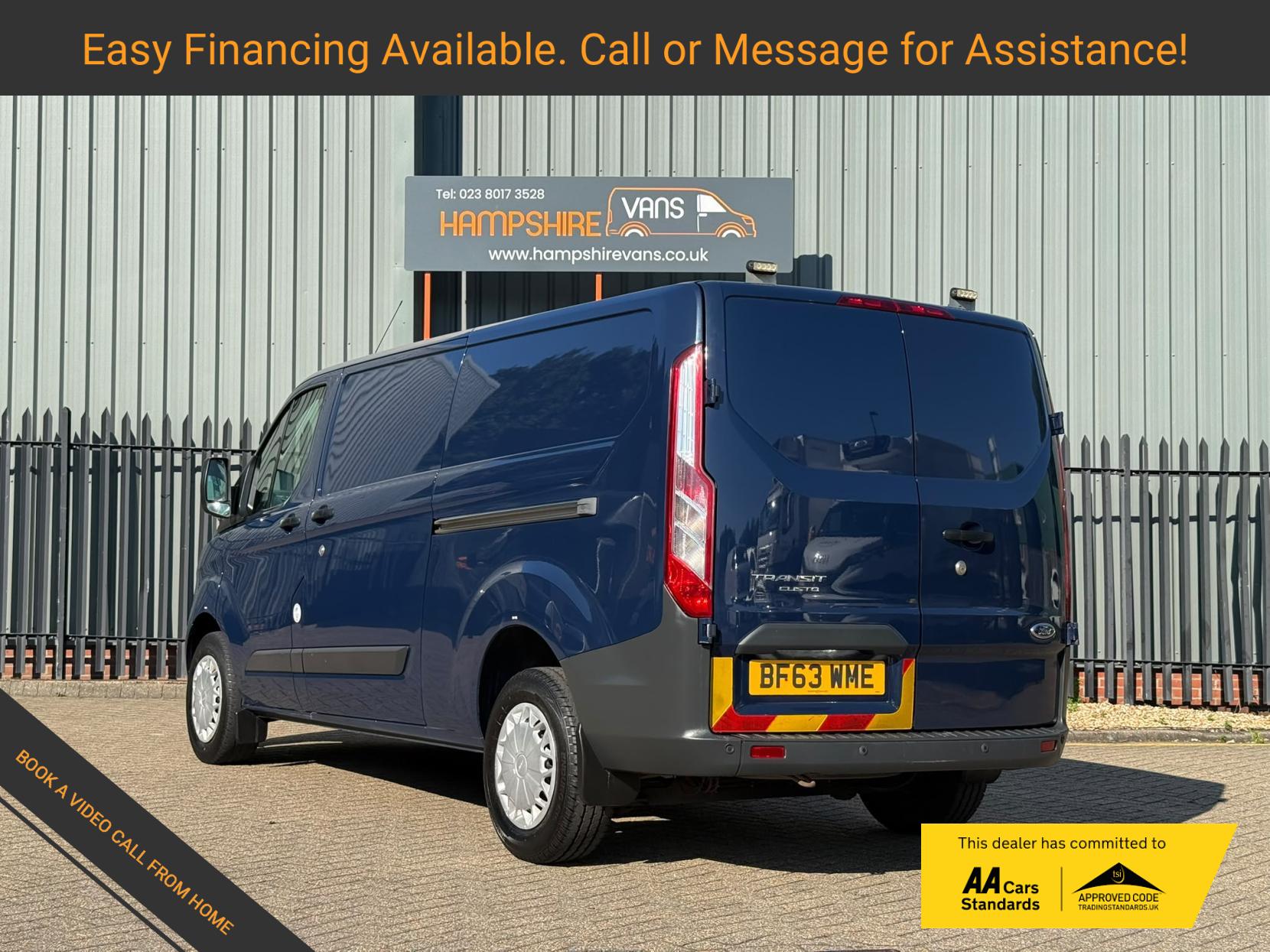 2013 Ford Transit Custom 2.2 TDCi 330 Trend Panel Van 5dr Diesel Manual L2 H1 (197 g/km, 123 bhp) - Thumbnail 3