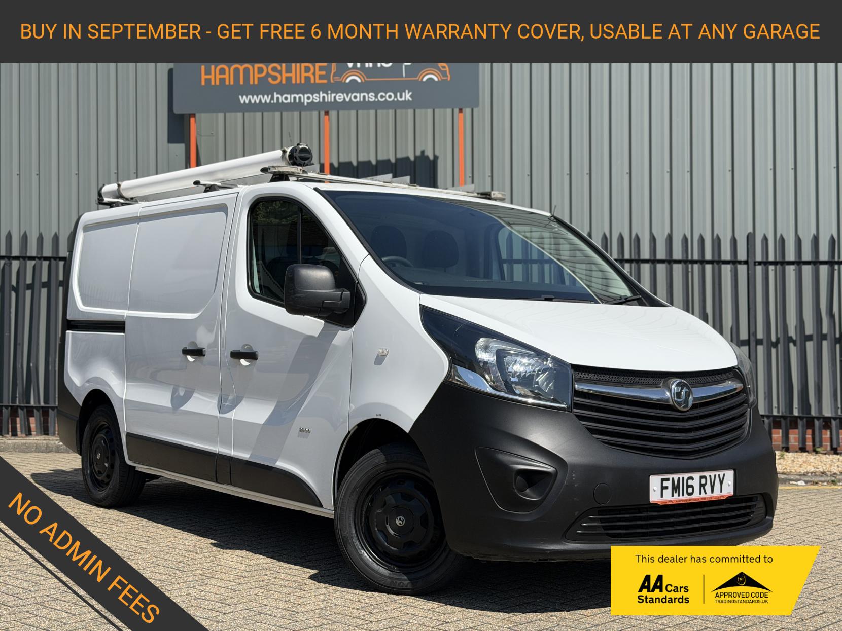 2016 Vauxhall Vivaro 1.6 CDTi 2900 ecoFLEX Panel Van 5dr Diesel Manual L1 H1 Euro 5 (s/s) (90 ps) - Image 1