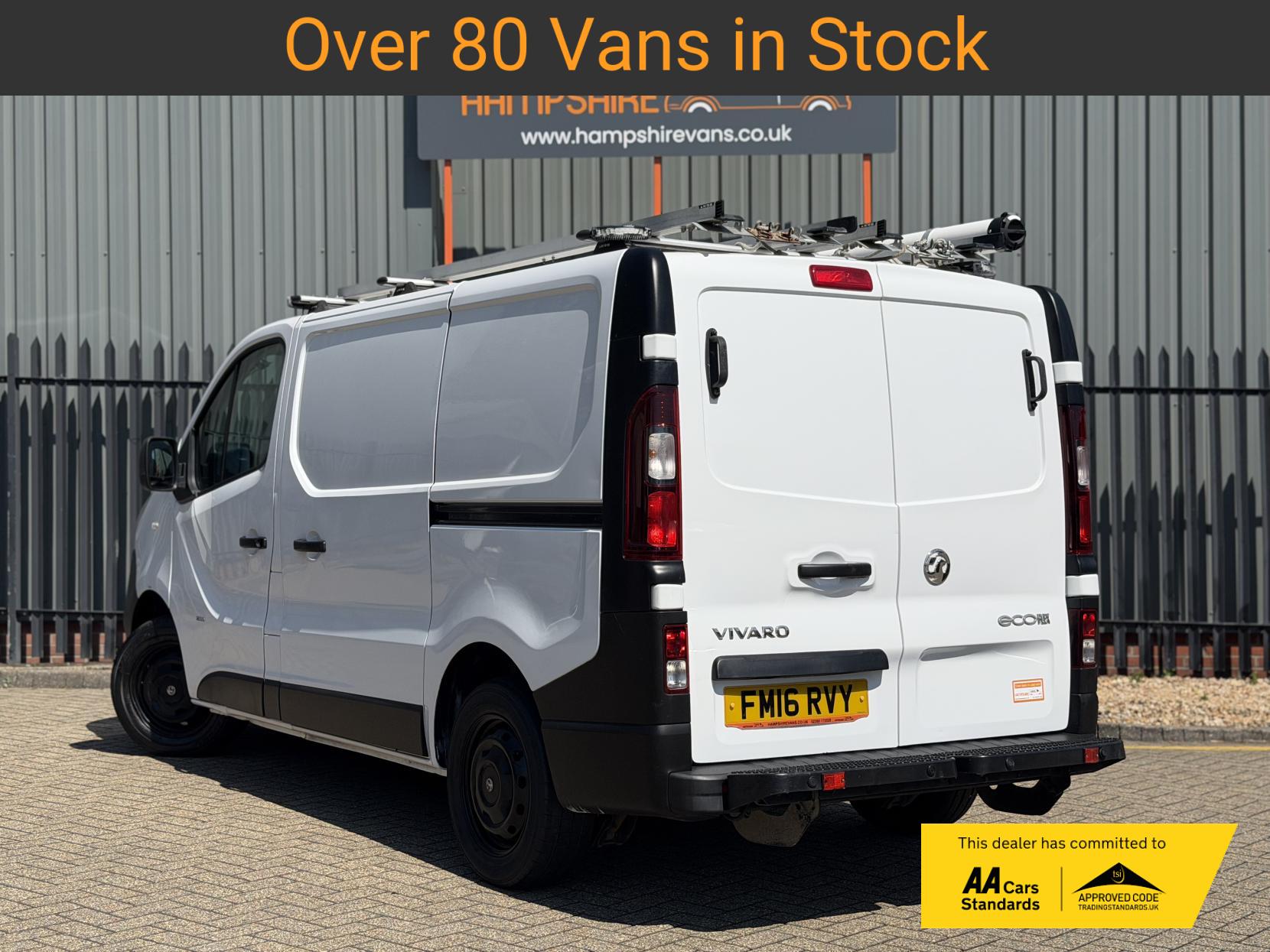 2016 Vauxhall Vivaro 1.6 CDTi 2900 ecoFLEX Panel Van 5dr Diesel Manual L1 H1 Euro 5 (s/s) (90 ps) - Thumbnail 4