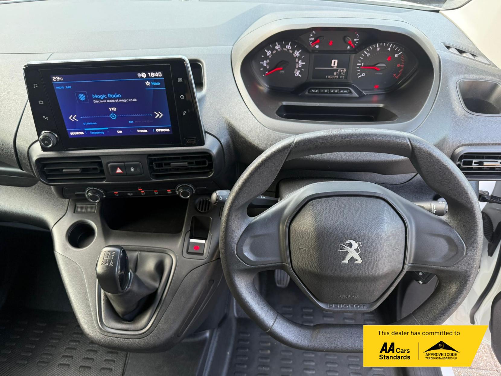 Peugeot Partner 1.5 BlueHDi 650 Professional Premium Standard Panel Van 5dr Diesel Manual SWB Euro 6 (75 bhp)