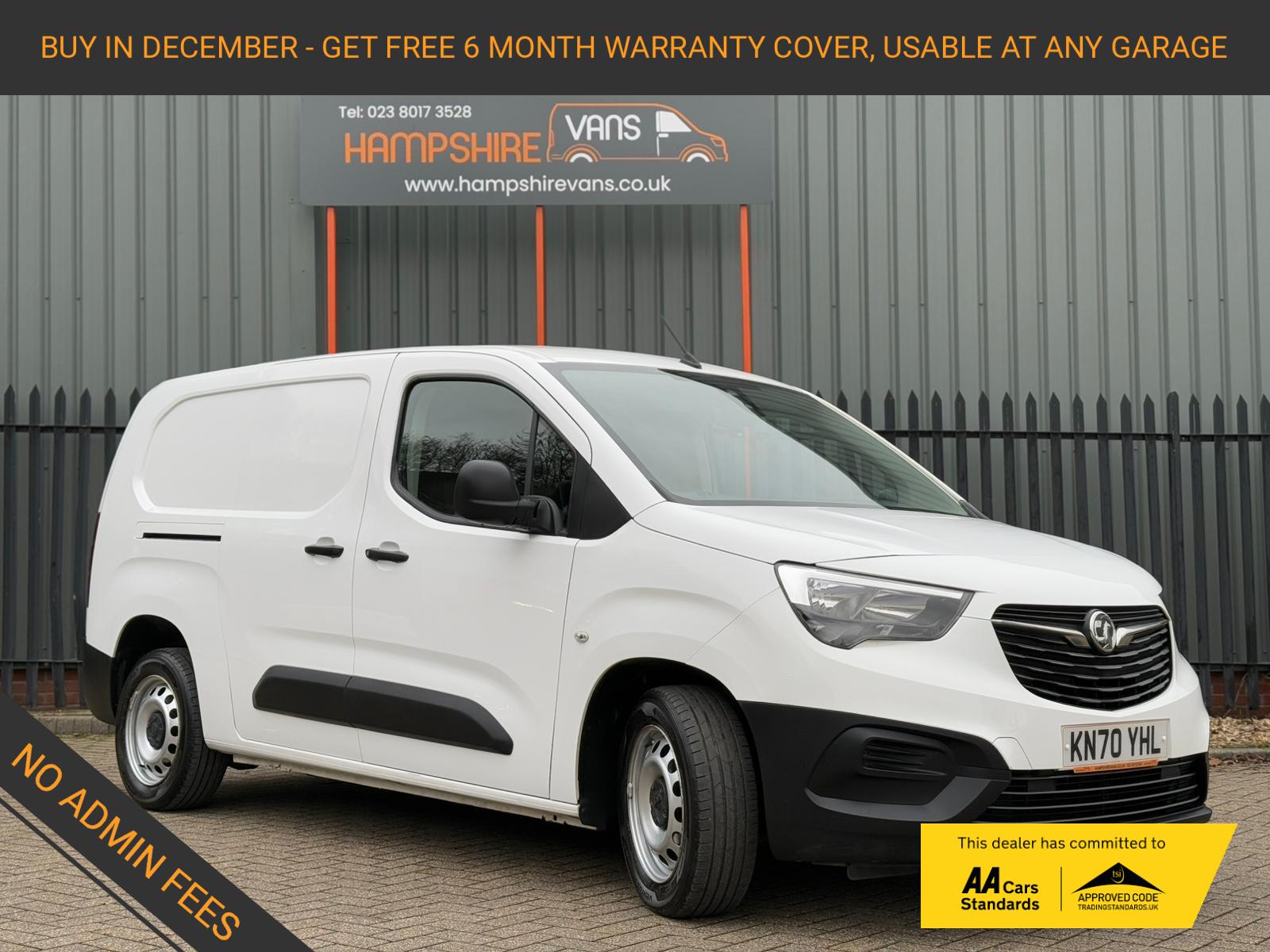 Vauxhall Combo 1.5 Turbo D 2300 Edition Crew Van Double Cab 4dr Diesel Manual L2 Euro 6 (s/s) (100 ps)