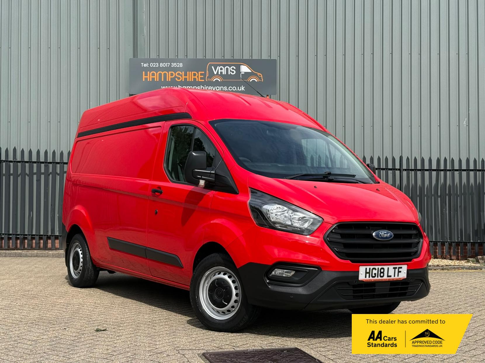 2018 Ford Transit Custom 2.0 320 EcoBlue Panel Van 5dr Diesel Manual L2 H2 Euro 6 (105 ps)