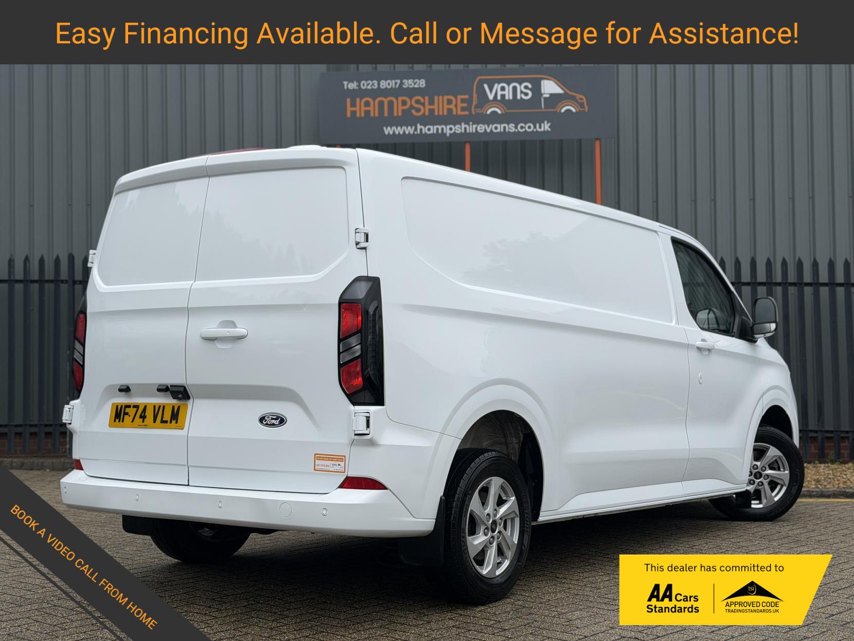 2024 Ford Transit Custom 2.0 300 EcoBlue Limited Panel Van 5dr Diesel Auto L2 H1 Euro 6 (s/s) (136 ps) - Thumbnail 3