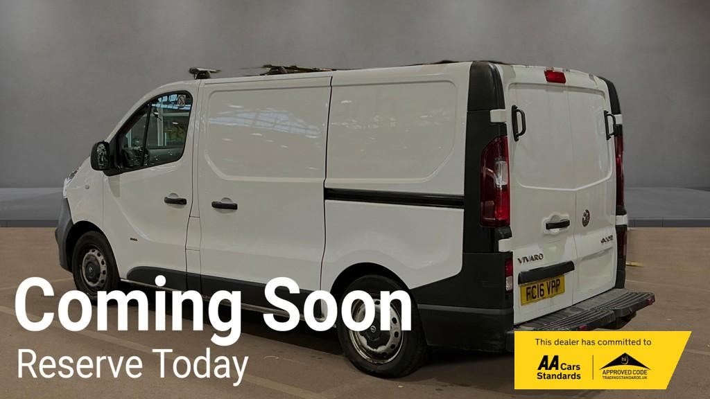 2016 Vauxhall Vivaro 1.6 CDTi 2900 ecoFLEX Panel Van 5dr Diesel Manual L1 H1 Euro 5 (s/s) (90 ps) - Thumbnail 3