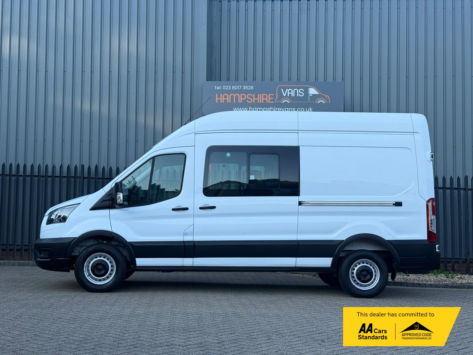 2022 Ford Transit 2.0 350 EcoBlue Leader Crew Van Double Cab 6dr Diesel Manual RWD L3 H3 Euro 6 (s/s) (130 ps) - Thumbnail 5