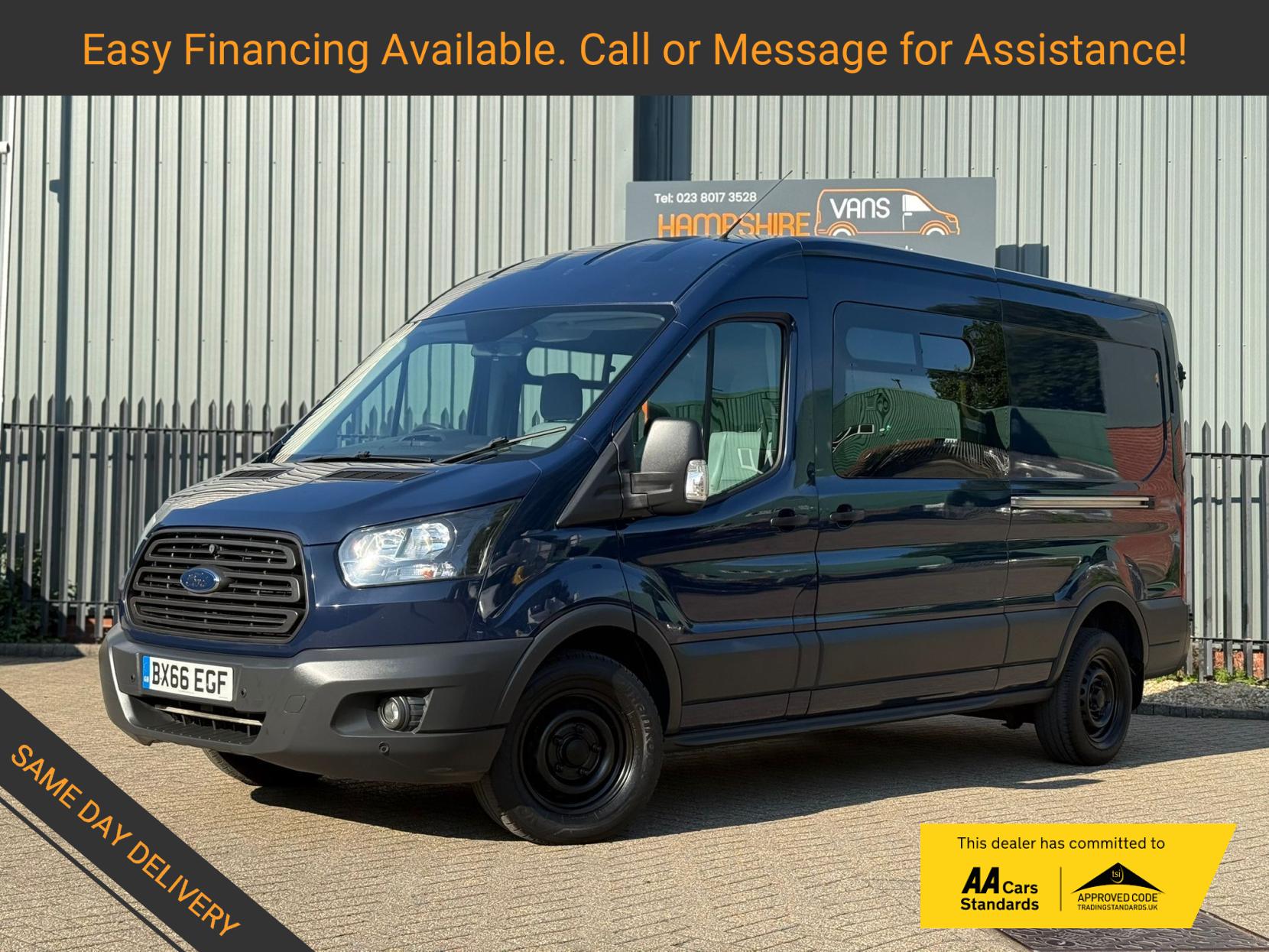 Ford Transit 2.0 350 EcoBlue Crew Van Double Cab 6dr Diesel Manual FWD L3 H2 Euro 6 (130 ps)
