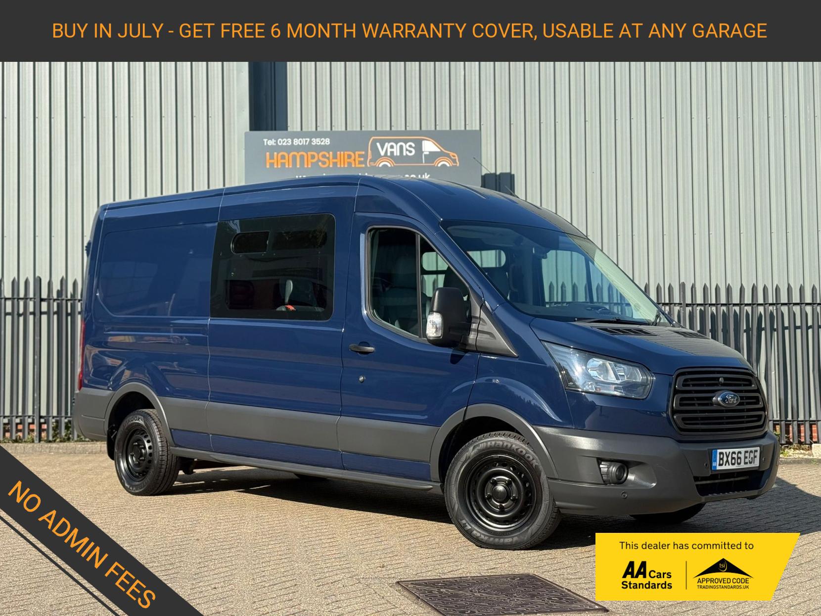 Ford Transit 2.0 350 EcoBlue Crew Van Double Cab 6dr Diesel Manual FWD L3 H2 Euro 6 (130 ps)