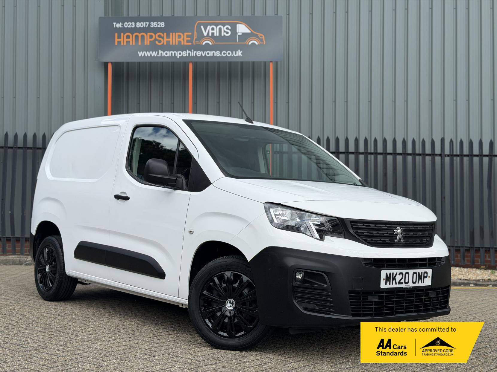 2020 Peugeot Partner 1.5 BlueHDi 1000 Professional Standard Panel Van 5dr Diesel Manual SWB Euro 6 (s/s) (100 bhp)