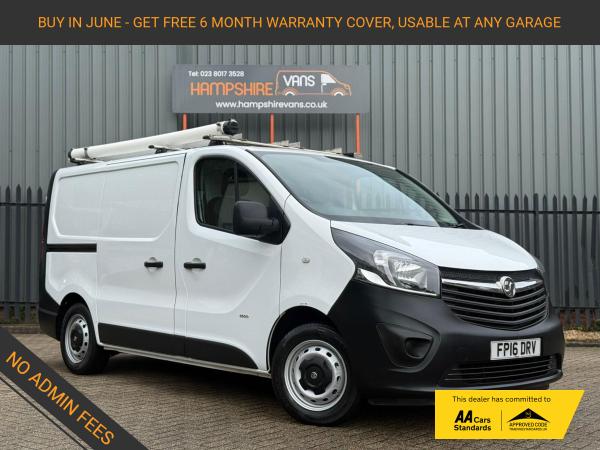 Vauxhall Vivaro 1.6 CDTi 2900 ecoFLEX Panel Van 5dr Diesel Manual L1 H1 Euro 5 (s/s) (90 ps)